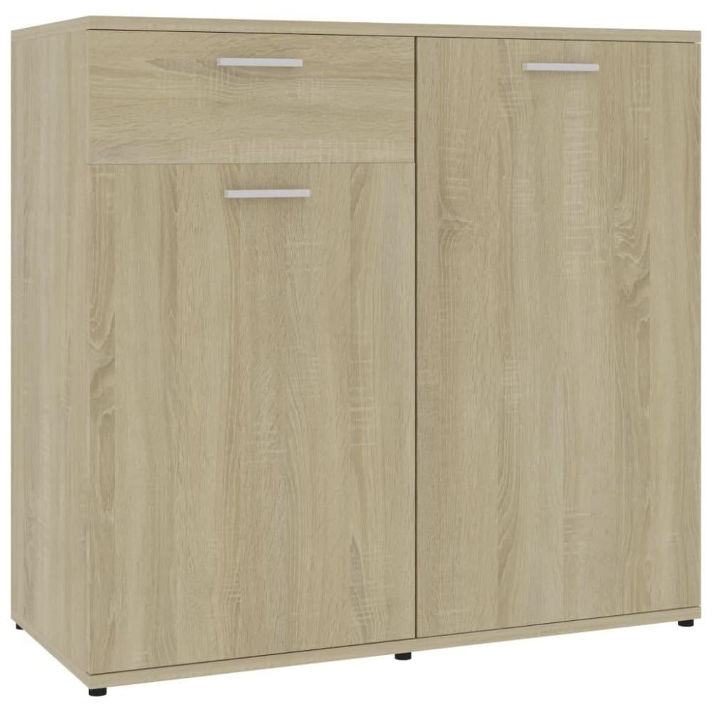 vidaXL Senkki Sonoma-tammi 80x36x75 cm lastulevy