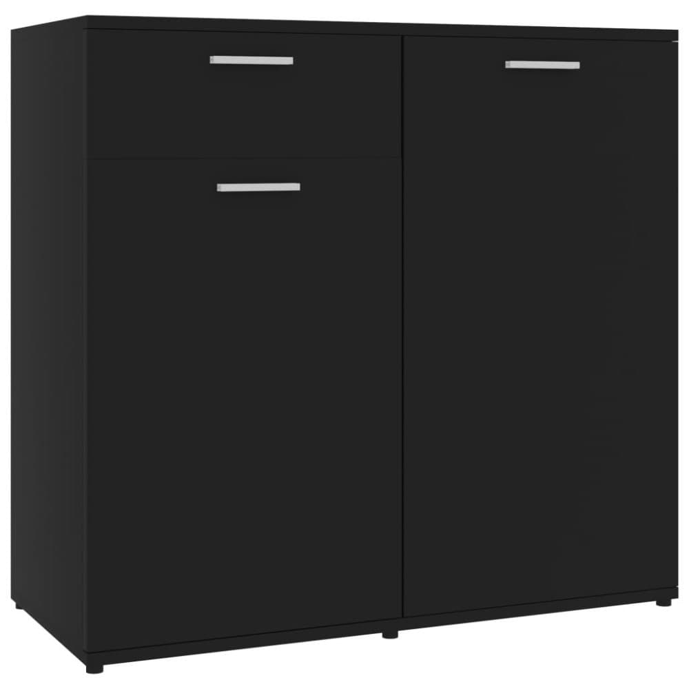 vidaXL Senkki musta 80x36x75 cm lastulevy