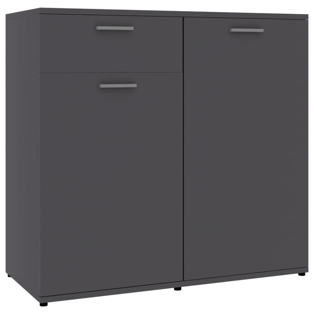 vidaXL Senkki harmaa 80x36x75 cm lastulevy