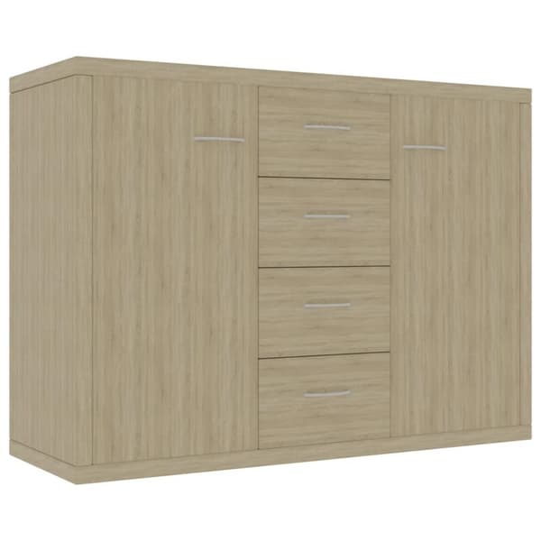 vidaXL Senkki Sonoma-tammi 88x30x65 cm lastulevy