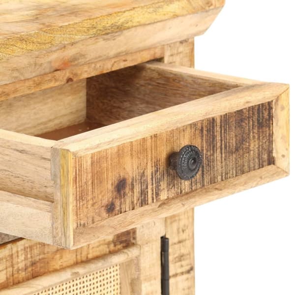 vidaXL Nattbord 40x30x50 cm heltre mango og naturlig stokk