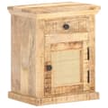 Miniatyrbilde 1 av 10: vidaXL Nattbord 40x30x50 cm heltre mango og naturlig stokk