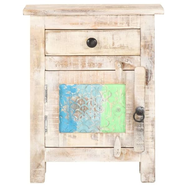 vidaXL Nattbord 40x30x50 cm grovt akasietre