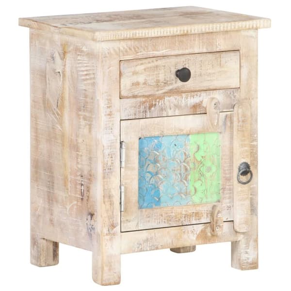 vidaXL Nattbord 40x30x50 cm grovt akasietre