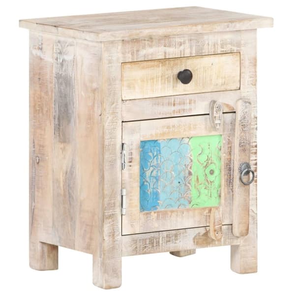 vidaXL Nattbord 40x30x50 cm grovt akasietre