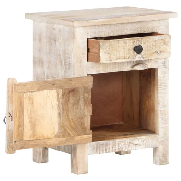 vidaXL Nattbord 40x30x50 cm grovt akasietre