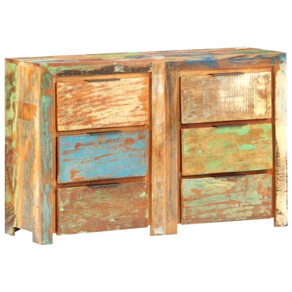 vidaXL Lipasto 118x33x75 cm täysi kierrätetty puu