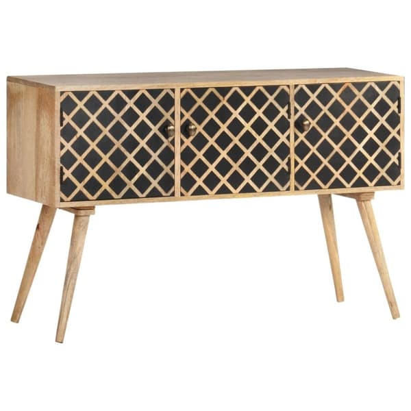 vidaXL Skänk 118x35x75 cm massivt mangoträ