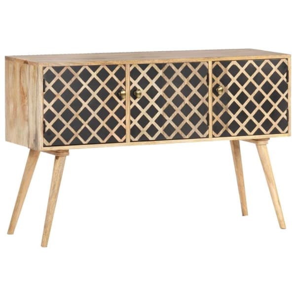 vidaXL Skänk 118x35x75 cm massivt mangoträ