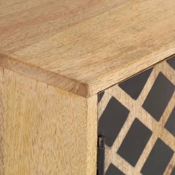 vidaXL Skänk 118x35x75 cm massivt mangoträ