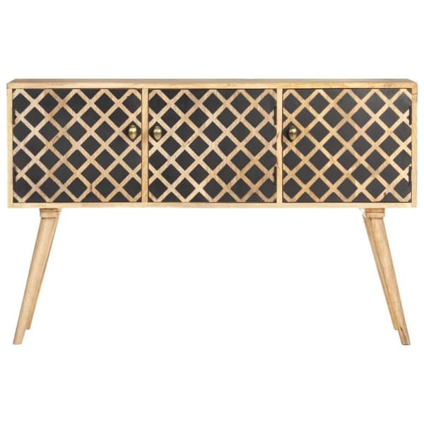vidaXL skænk 118x35x75 cm massivt mangotræ