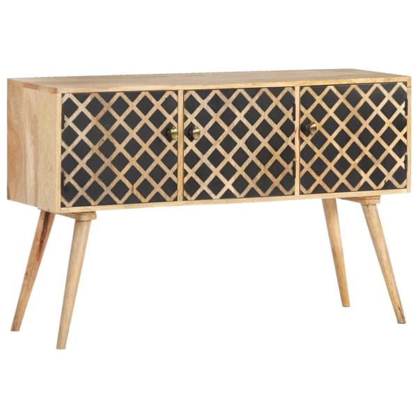 vidaXL skænk 118x35x75 cm massivt mangotræ