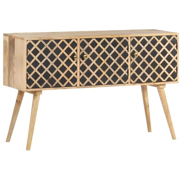 vidaXL skænk 118x35x75 cm massivt mangotræ