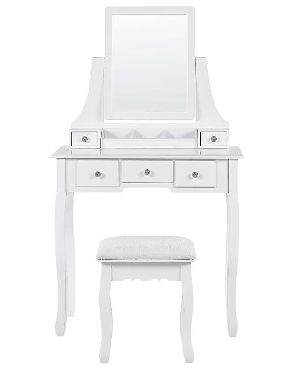 Sminkbord Vit 5 Lådor Vardagsrum Möbler Glam Design Sovrum