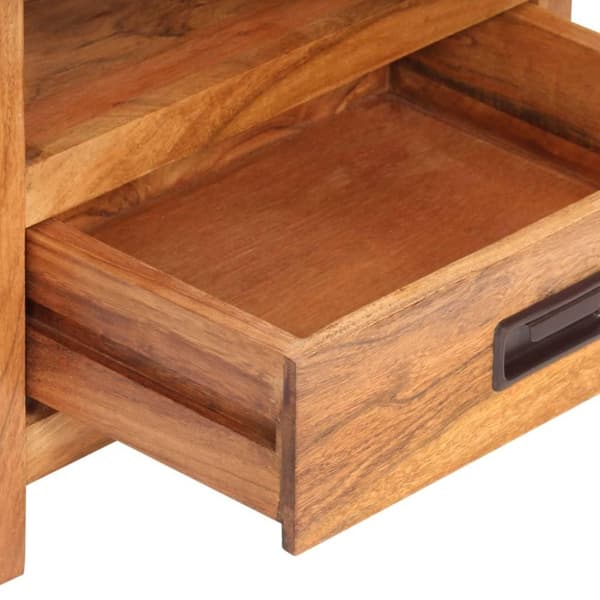 vidaXL Sängbord 40x30x60 cm massivt akaciaträ honungsfinish