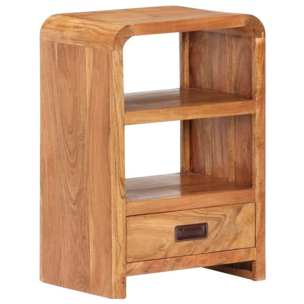 vidaXL Sängbord 40x30x60 cm massivt akaciaträ honungsfinish