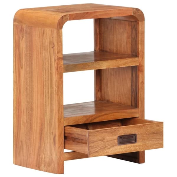 vidaXL Sängbord 40x30x60 cm massivt akaciaträ honungsfinish