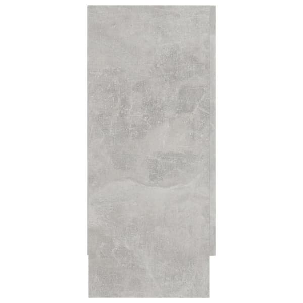 vidaXL Vitrineskap betonggrå 120x30,5x70 cm sponplate