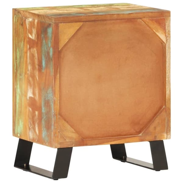 vidaXL sengeskab 40x30x50 cm massivt genbrugstræ
