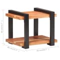 Pikkukuva 7 / 10: vidaXL Yöpöytä 50x40x40 cm täysi akaasiapuu