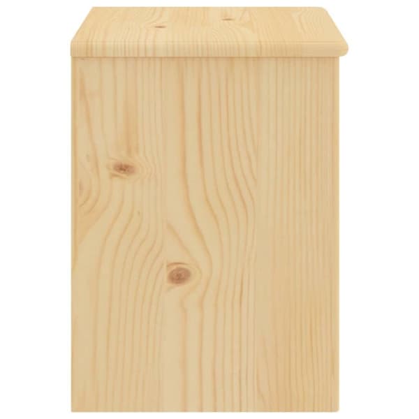 vidaXL Nattbord naturell 35x30x40 cm heltre furu