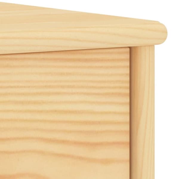 vidaXL Nattbord naturell 35x30x40 cm heltre furu
