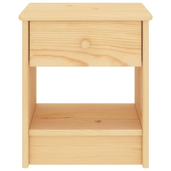 vidaXL Nattbord naturell 35x30x40 cm heltre furu
