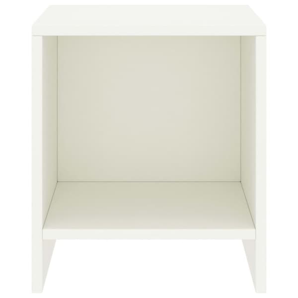 vidaXL Nattbord 2 stk hvit 35x30x40 cm heltre furu