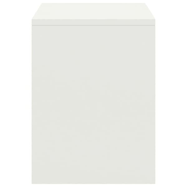 vidaXL Nattbord 2 stk hvit 35x30x40 cm heltre furu