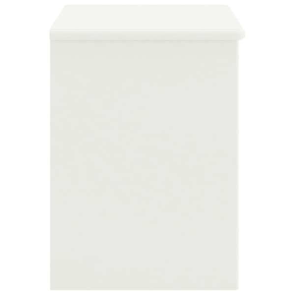 vidaXL Nattbord hvit 35x30x40 cm heltre furu
