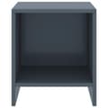 Miniatyrbilde 3 av 7: vidaXL Nattbord 2 stk lysegrå 35x30x40 cm heltre furu