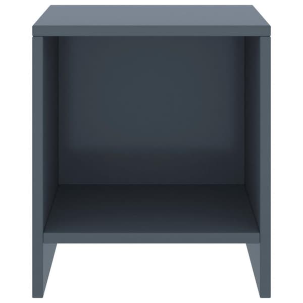 vidaXL Nattbord 2 stk lysegrå 35x30x40 cm heltre furu