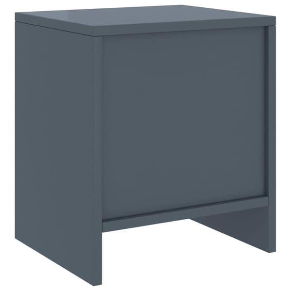 vidaXL Nattbord 2 stk lysegrå 35x30x40 cm heltre furu