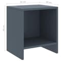 Miniatyrbilde 7 av 7: vidaXL Nattbord 2 stk lysegrå 35x30x40 cm heltre furu