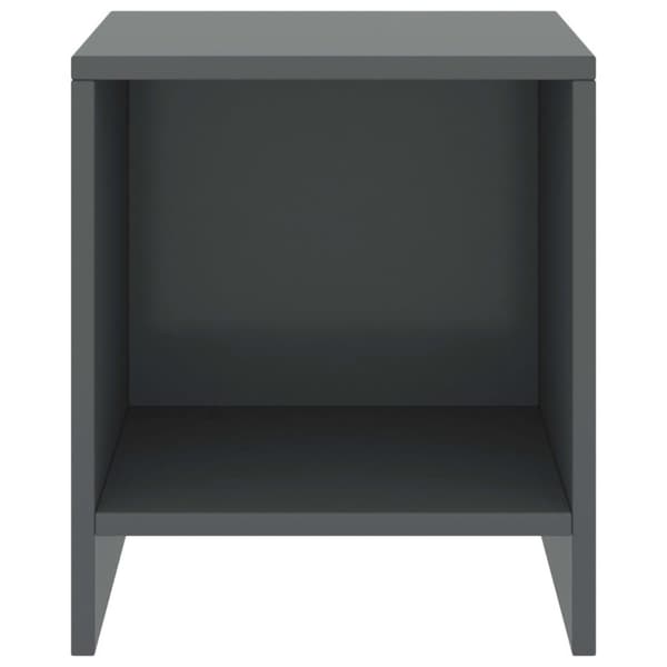 vidaXL Yöpöydät 2 kpl tummanharmaa 35x30x40 cm täysi mänty