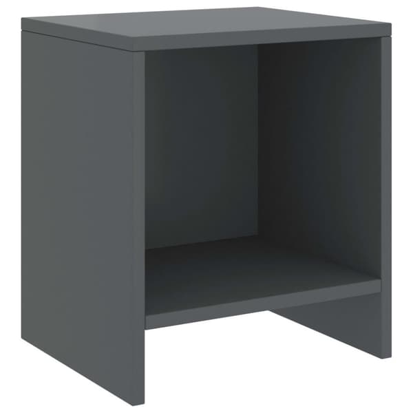 vidaXL Yöpöydät 2 kpl tummanharmaa 35x30x40 cm täysi mänty