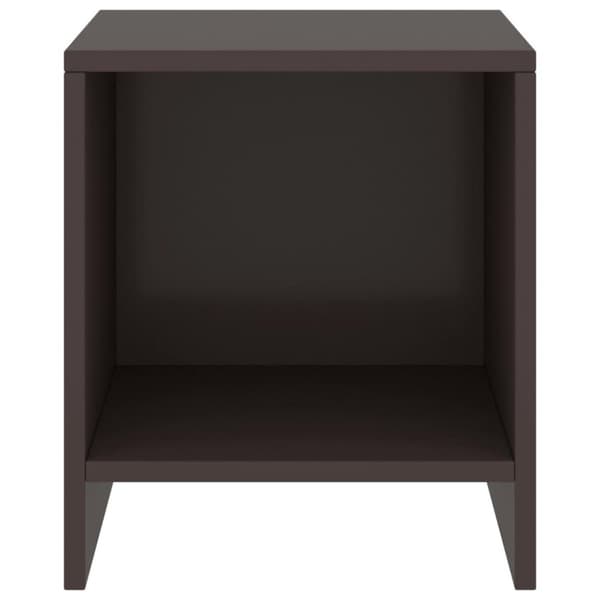 vidaXL sengeskabe 2 stk. 35x30x40 cm massivt fyrretræ mørkebrun