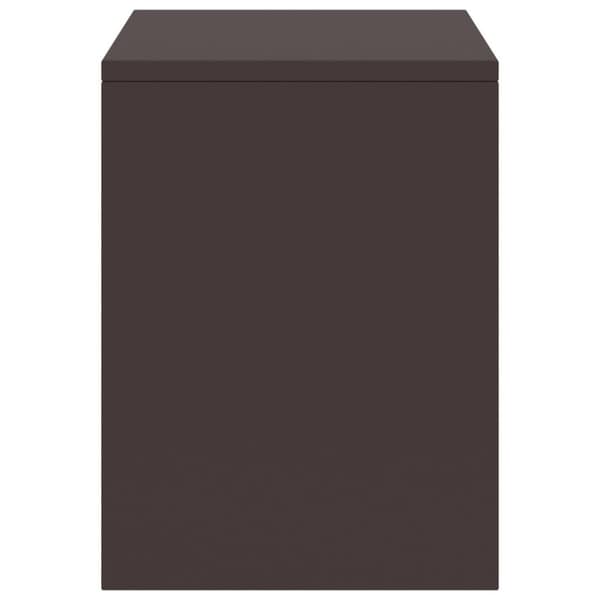 vidaXL sengeskabe 2 stk. 35x30x40 cm massivt fyrretræ mørkebrun