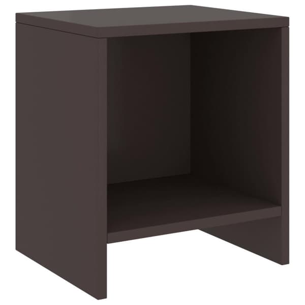 vidaXL sengeskabe 2 stk. 35x30x40 cm massivt fyrretræ mørkebrun