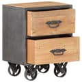 Miniatyrbilde 5 av 10: vidaXL Nattbord 40x30x51 cm gjenvunnet heltre