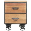 Miniatyrbilde 6 av 10: vidaXL Nattbord 40x30x51 cm gjenvunnet heltre