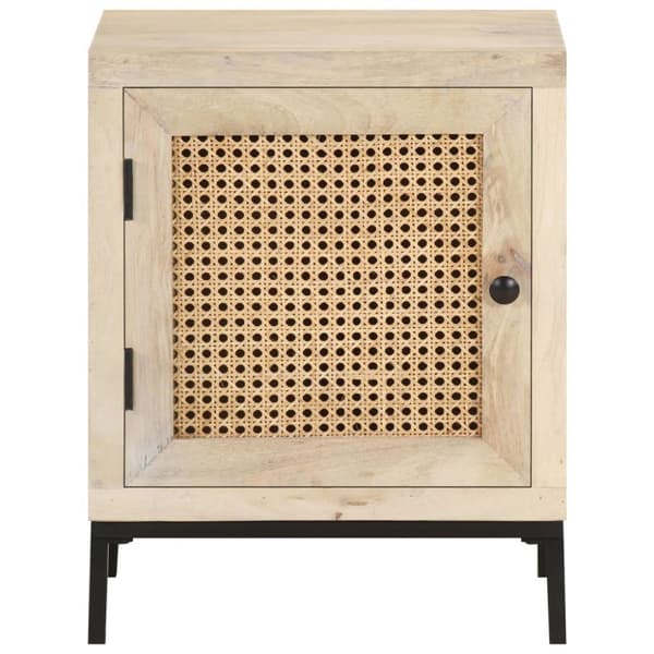 vidaXL Nattbord 40x30x50 cm heltre mango og naturlig stokk