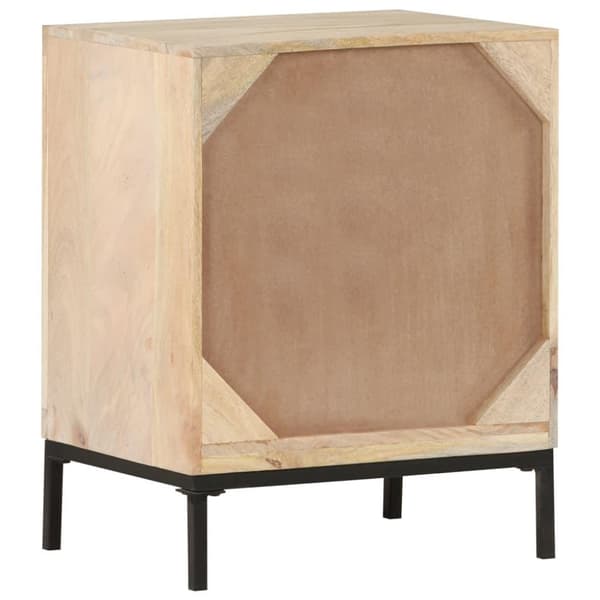 vidaXL Nattbord 40x30x50 cm heltre mango og naturlig stokk
