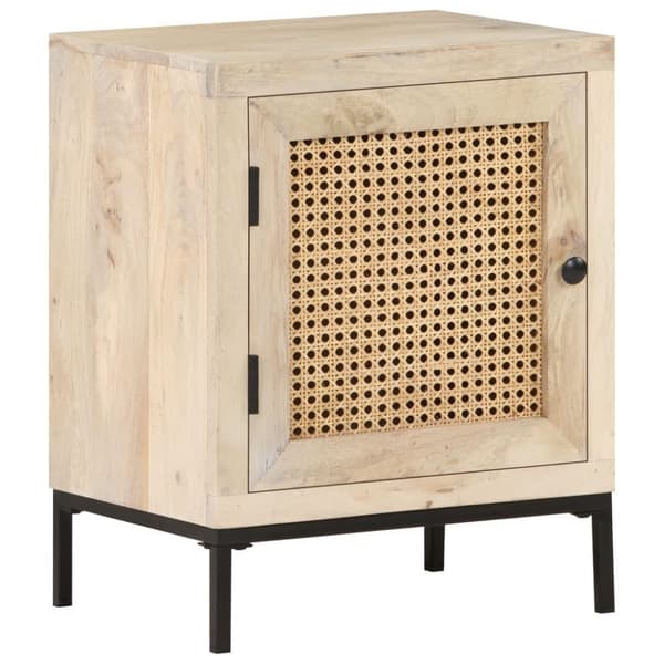 vidaXL Nattbord 40x30x50 cm heltre mango og naturlig stokk