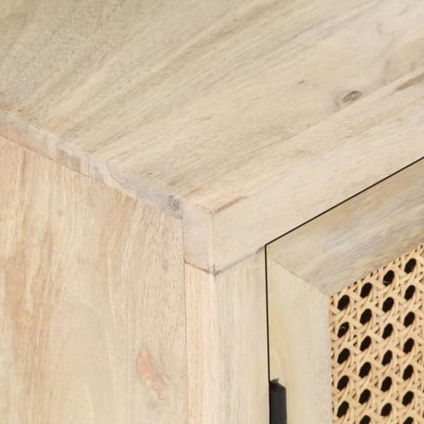 vidaXL Nattbord 40x30x50 cm heltre mango og naturlig stokk