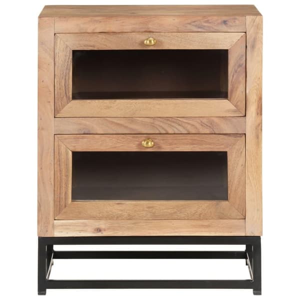 vidaXL Nattbord 40x30x50 cm heltre akasie