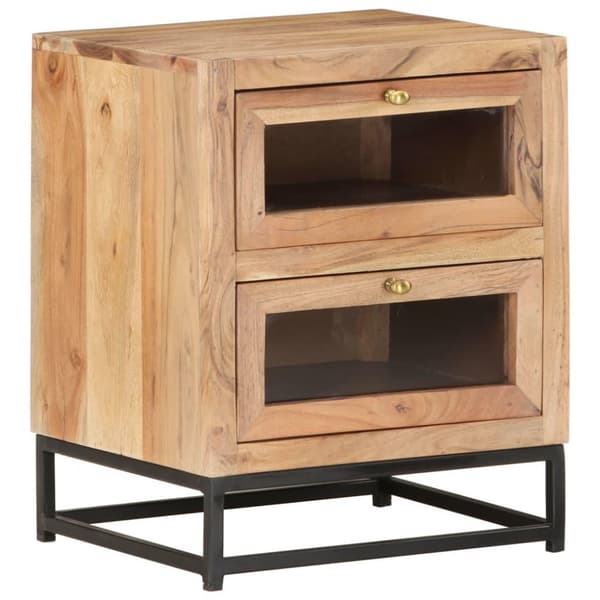 vidaXL Nattbord 40x30x50 cm heltre akasie
