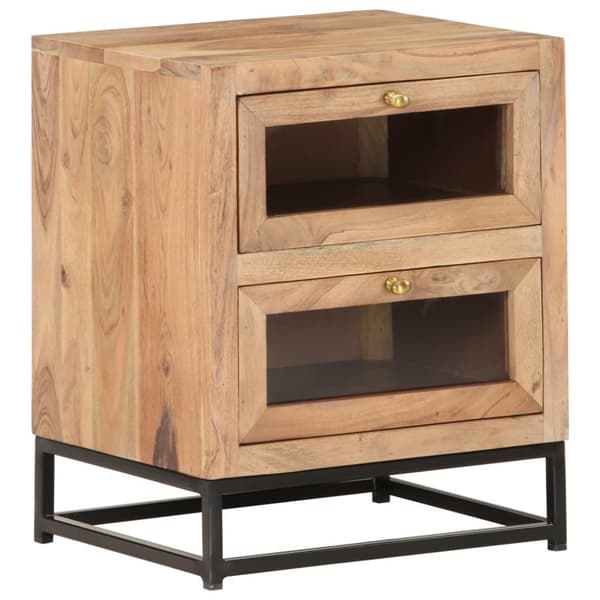 vidaXL Nattbord 40x30x50 cm heltre akasie