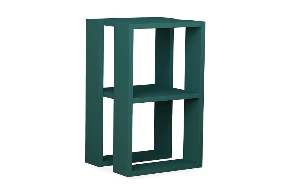 CORALEE Sängbord 30 cm med Förvaring Hylla Turkos