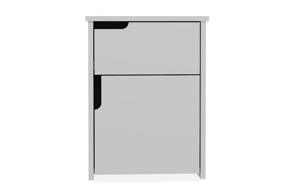 STENHESTRA Sängbord 40 cm med Förvaring 2 Skåp Vit